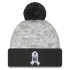 New York Giants  New Era White-Graphite 2024 Salute To Service Digital Camo Cuffed Knit Hat with Pom