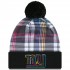New York Giants New Era Black 2024 NFL Crucial Catch Cuffed Knit Hat with Pom