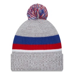 New York Giants New Era Heather Gray Cuffed Knit Hat with Pom