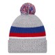 New York Giants New Era Heather Gray Cuffed Knit Hat with Pom