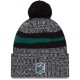 New York Jets  New Era Black 2023 Sideline Cuffed Knit Hat With Pom