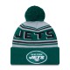 New York Jets  New Era Green  Main Cuffed Knit Hat with Pom