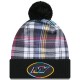 New York Jets New Era Black 2024 NFL Crucial Catch Cuffed Knit Hat with Pom