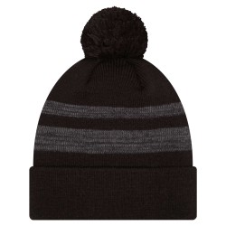 New York Jets New Era Black Dispatch Cuffed Knit Hat with Pom