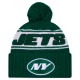 New York Jets New Era Green 2024 Sideline Cuffed Knit Hat with Pom