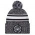 New York Jets New Era Heather Black 2023 Inspire Change Cuffed Knit Hat With Pom