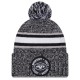 New York Jets New Era Heather Black 2023 Inspire Change Cuffed Knit Hat With Pom