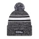 New York Jets New Era Heather Black 2023 Inspire Change Cuffed Knit Hat With Pom