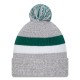 New York Jets New Era Heather Gray Cuffed Knit Hat with Pom