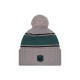Philadelphia Eagles  New Era Gray 2024 Sideline Sport Cuffed Knit Hat with Pom