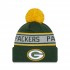 Preschool Green Bay Packers New Era Green Repeat Cuffed Knit Hat with Pom