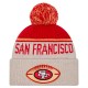 San Francisco 49ers New Era Stone NFL Sideline Historic Cuffed Knit Hat with Pom