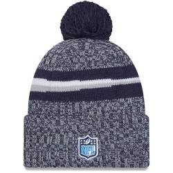 Tennessee Titans  New Era Navy 2023 Sideline Cuffed Knit Hat With Pom