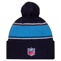 Tennessee Titans New Era Navy 2024 Sideline Cuffed Knit Hat with Pom
