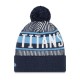 Tennessee Titans New Era Navy Striped  Cuffed Knit Hat with Pom