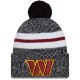 Washington Commanders  New Era Black 2023 Sideline Cuffed Knit Hat With Pom