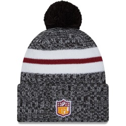 Washington Commanders  New Era Black 2023 Sideline Cuffed Knit Hat With Pom
