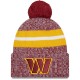 Washington Commanders  New Era Burgundy 2023 Sideline Cuffed Knit Hat With Pom