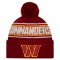 Washington Commanders New Era Burgundy 2024 Sideline Cuffed Knit Hat with Pom